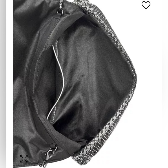 I.N.C. INTERNATIONAL CONCEPTS Prudence Shiny Mesh Clutch - Picture 2 of 7